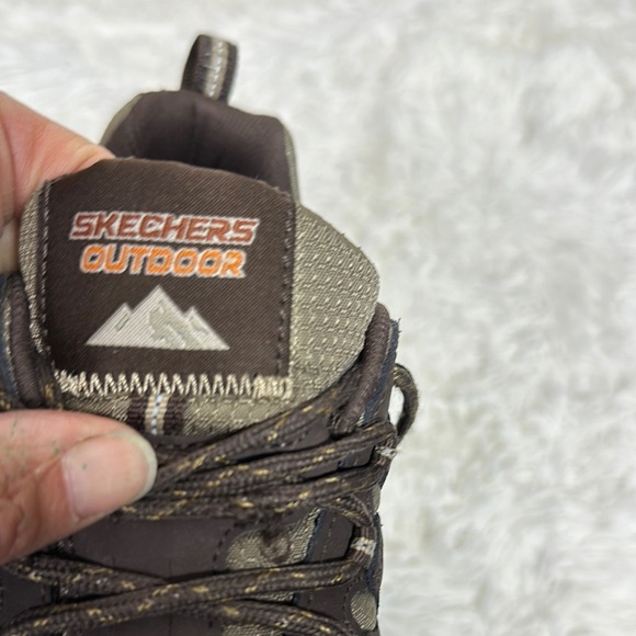 Skechers Brown and Green Athletic Shoes with Rugged Design - Picture 14 of 16